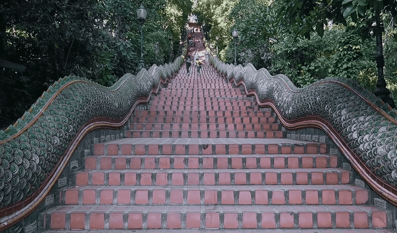 Steps all the way up to Doi Suthep